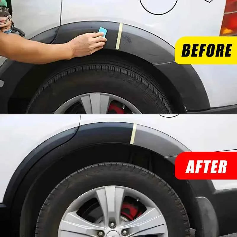 KJM 150G Tire Renovate Wax Black Shine Darkening Brightening Polish Long Lasting Protection Car Wheel Rubber Care Detailing