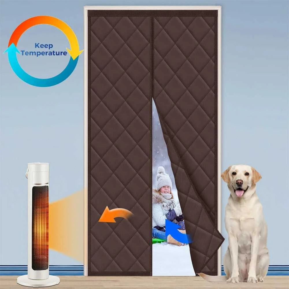 Thermal Insulated Door Curtain Magnetic Insulated Door Covers for Winter Door Blanket Thicken Cotton Insulation Doors Screen The jack market .AU The jack market .AU Home $ 87 14:10#Brown 80x205cm