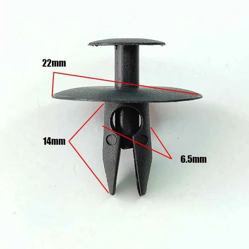 50Pcs For Citroen Peugeot 206 Plastic Trim Clips Fastener For Inner Wing Wheel Arch Splashguard Bumper Grille 699783 & 6997T2