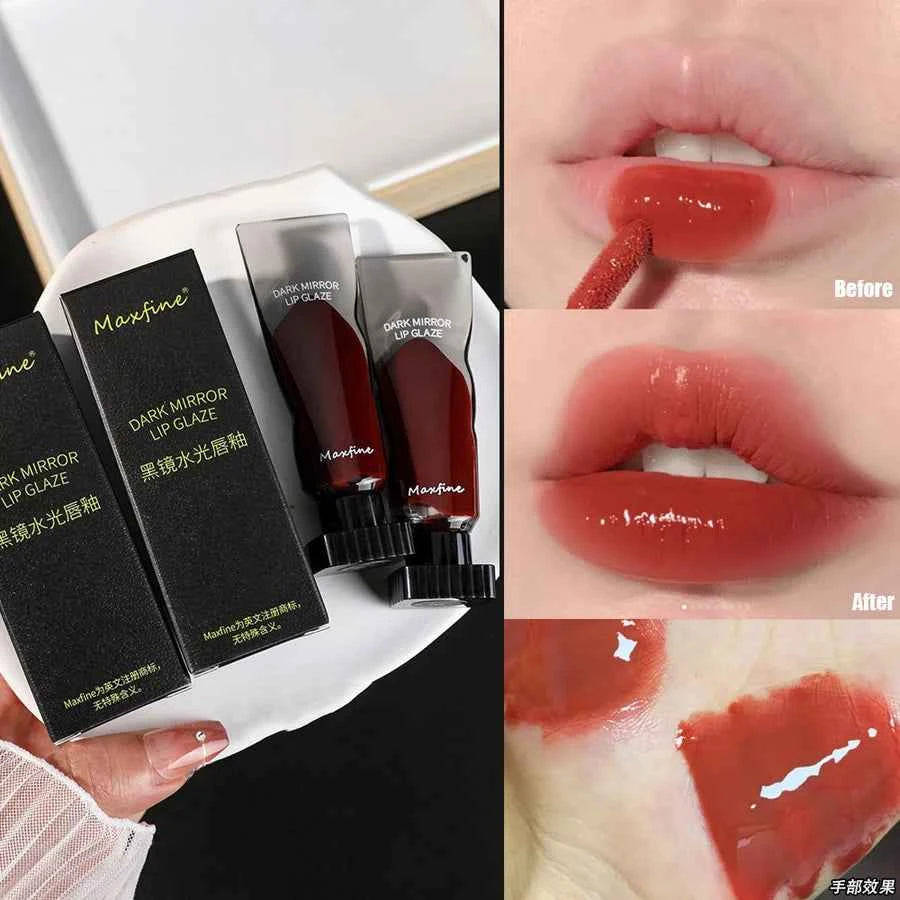 Aqua Mirror Lip Glaze Moisturizing Non Sticky Easy To Color Fast Film Long Lasting Full Lips Must Have For Beginners And Student