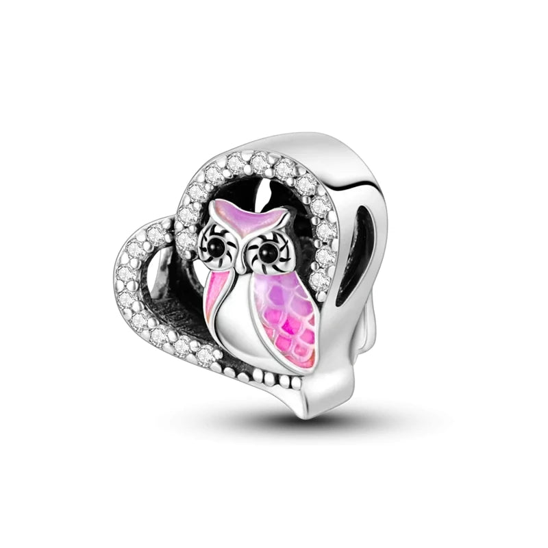 925 sterling silver owl flamingo woodpecker feather charms fit original bracelet charm bead necklace Diy female jewelry The jack market .AU The jack market .AU Jewellery & Chains $ 50 200000226:202006807#SMC6222