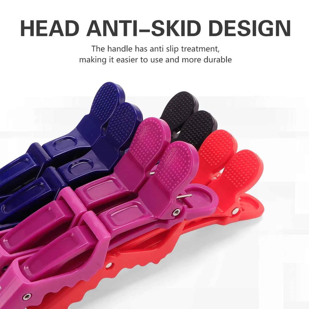 Stylish Hair Clips Set - 6 Durable Alligator Claws for Professional Styling & Salon Use