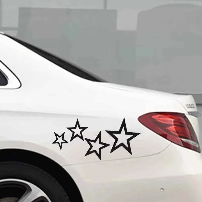 LYKX Vinyl Stars Car Sticker - Waterproof Decal for Trucks & Cars, Perfect for Bumpers & Rear Windows