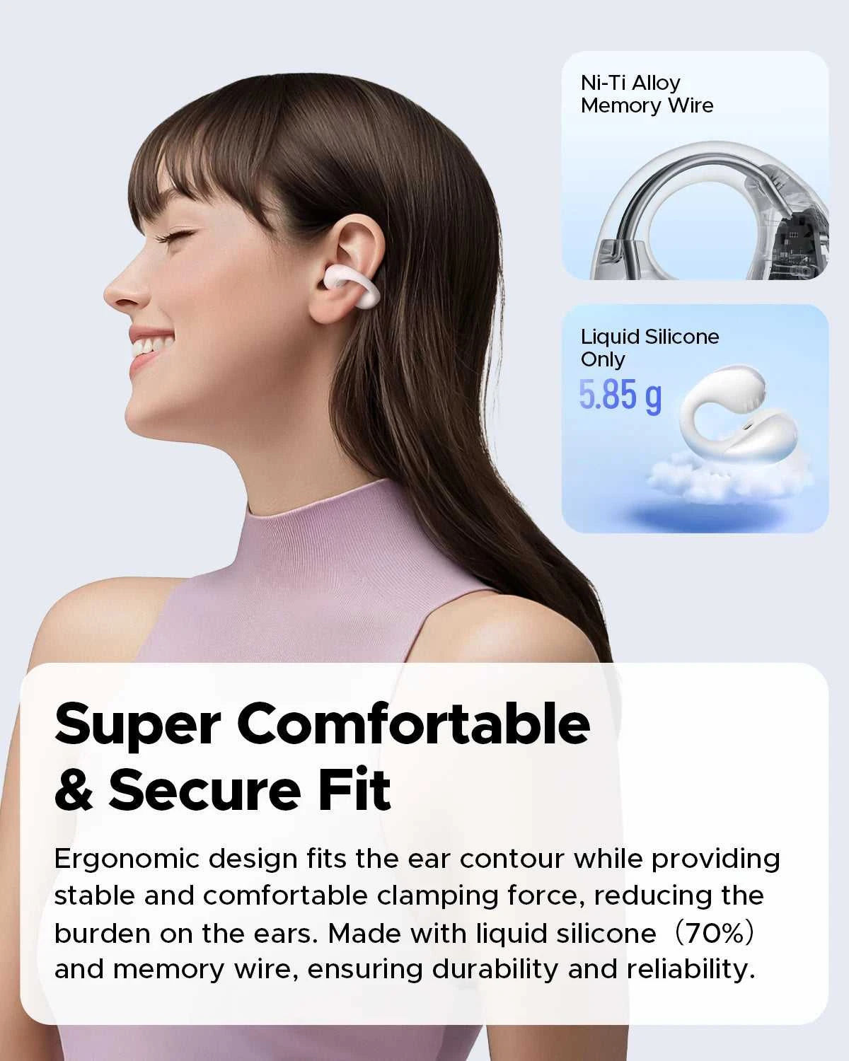 SoundPEATS PearlClip Pro Open Ear Earbuds Wireless Headphones Bluetooth 5.4 Earphones Ultra-Comfort Clip On Ear Buds 24 Hrs Play The jack market .AU The jack market .AU Accessories Electronics $ 102 14:193#Black