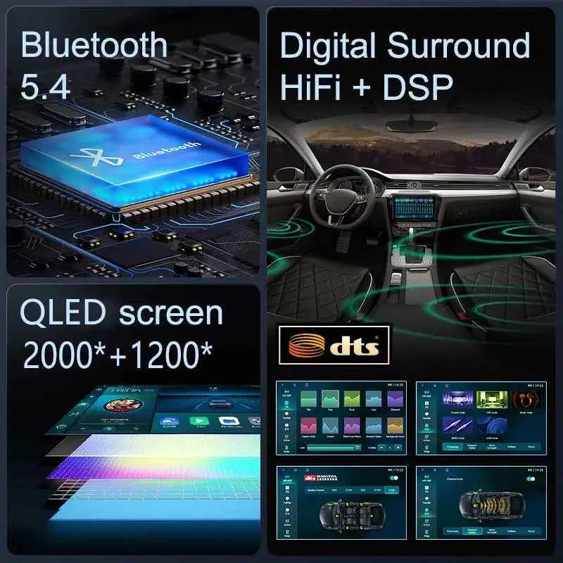 Android 15 Car radio For Honda Civic 8th 2005-2011 Carplay Android auto Qualcomm Car stereo Multimedia player 4G wifi 48EQ 2 din