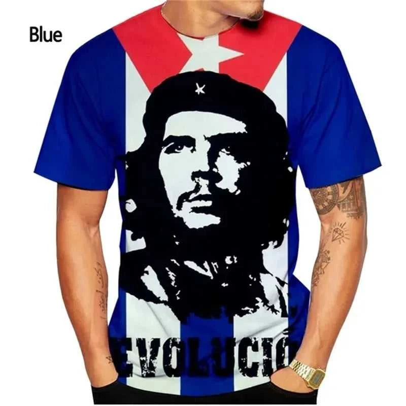 Che Guevara T-Shirt Men 3D-printed Summer Casual Short Sleeve Plus Size Tee Top Full Print Men T Shirts Streetwear Ropa Hombre The jack market .AU The jack market .AU Men Fashion $ 26 14:771#F202412031528599;5:100014066#XS