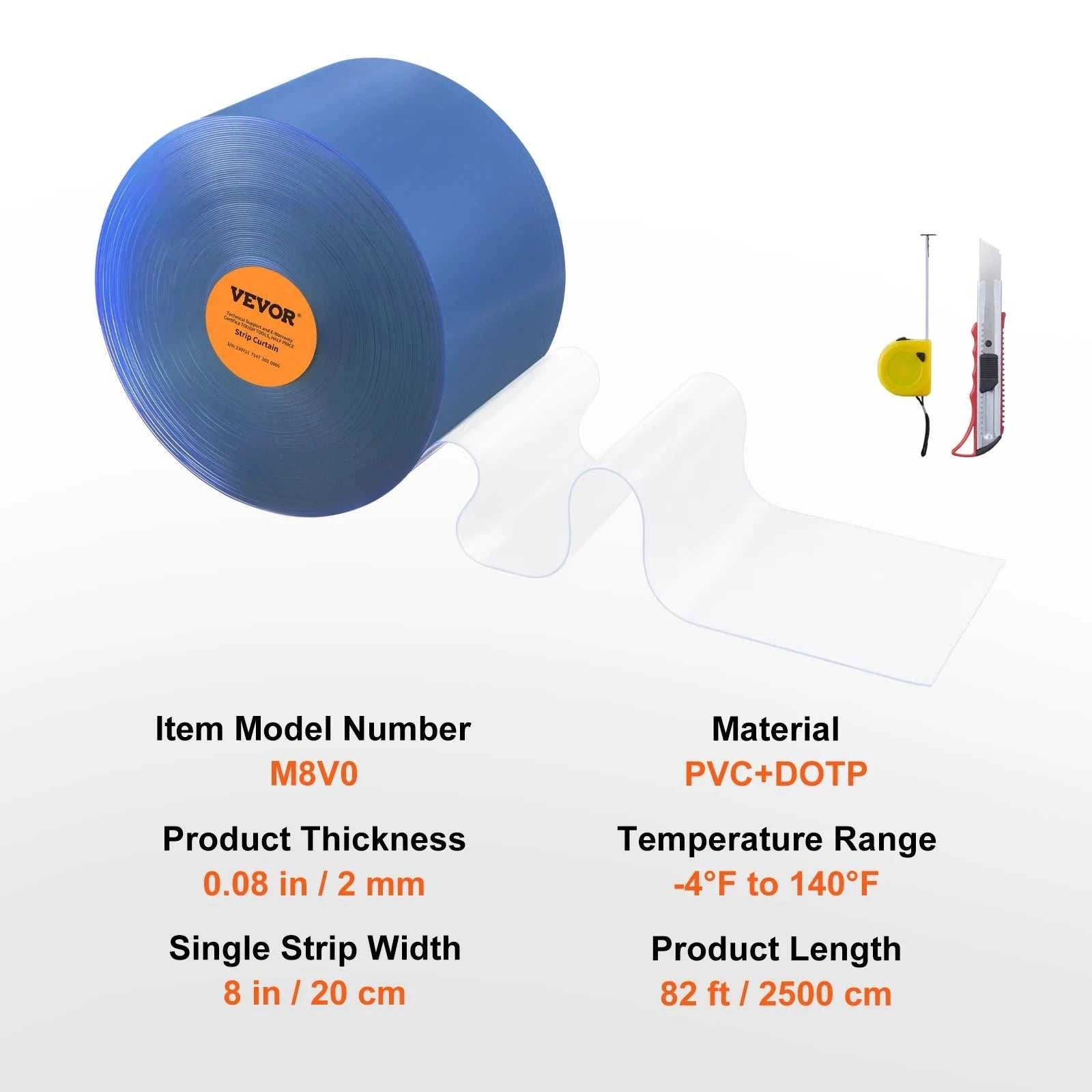 SucceBuy 50/100/150ft PVC Strip Curtain 8"/12" Clear Smooth Plastic Door Strips Curtain Bulk Roll for Warehouses Factories The jack market .AU The jack market .AU Home $ 174 14:201504127#164 ft x 8 in;200007763:201336106