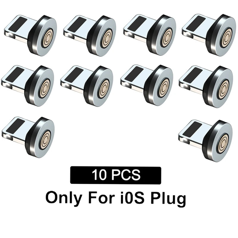 Magnetic Tips for USB-C & Micro USB Cables - 10Pcs Easy Magnet Replacement Plugs for Dust Protection - Samsung & Xiaomi Compatible