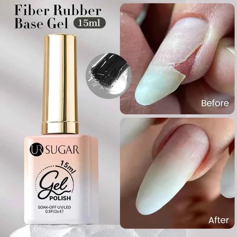 UR SUGAR 15ml  Autumn Winter Red Cat Magnetic Gel Nail Polish White Dopamine Nail Sparkling Glitter Soak Off UV LED for Manicure