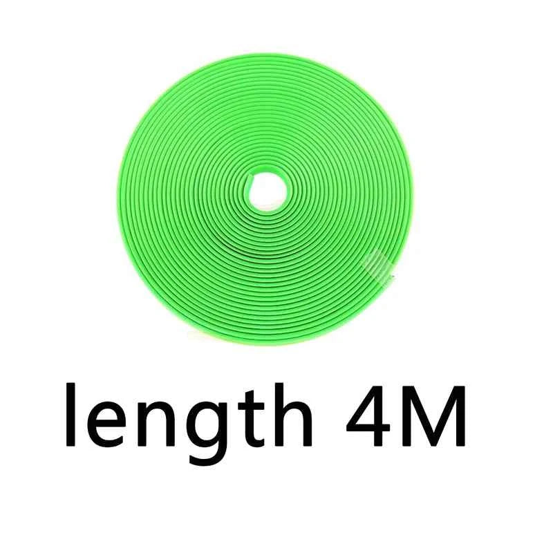 8M Car Wheel Rim Blades Protector Line Tire Guard Decorative Strip Rubber Moulding Trim More Color Car Sticker Styling