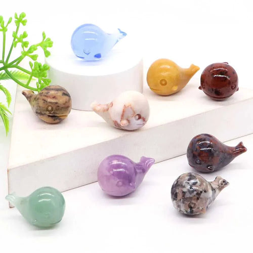 1.2" Mini Cute Whale Statue Natural Stone Crystal Carved Healing Animal Figurine Reiki Gemstone Crafts Home Decoration Wholesale The jack market .AU The jack market .AU Home $ 27 14:350851#Leopard Skin Jasper;5:200000990#1 pc