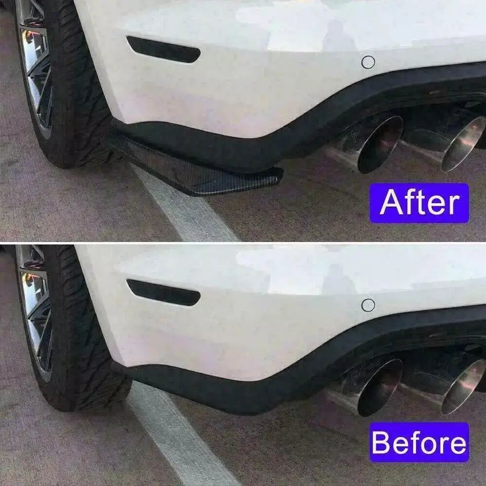 Car 1 pair of rear corner rear lip chassis anti-collision corner carbon fiber spoiler  exterior accessories universal