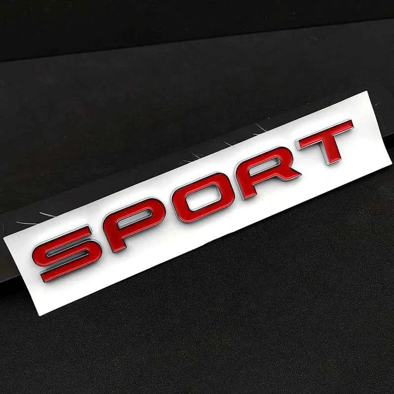 3d ABS Logo Sport Emblem Letters Car Trunk Badge For Evoque Discovery SVR l494 494 l320 Sport Sticker Accessories