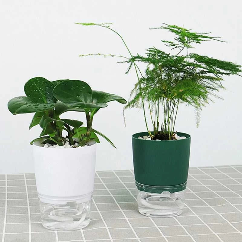 Watering Planter Handmade 2 Layer Self Watering Plant Flower Pot Water Container Round Flowerpot Home Garden Decor Dropshiping The jack market .AU The jack market .AU Home $ 21 14:29#green