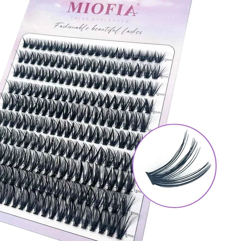 Mink False Eyelashes by [Brand Name] - 3D Volume Cluster Lashes, 30D-80D, Natural Look, Perfect for Stunning Makeup