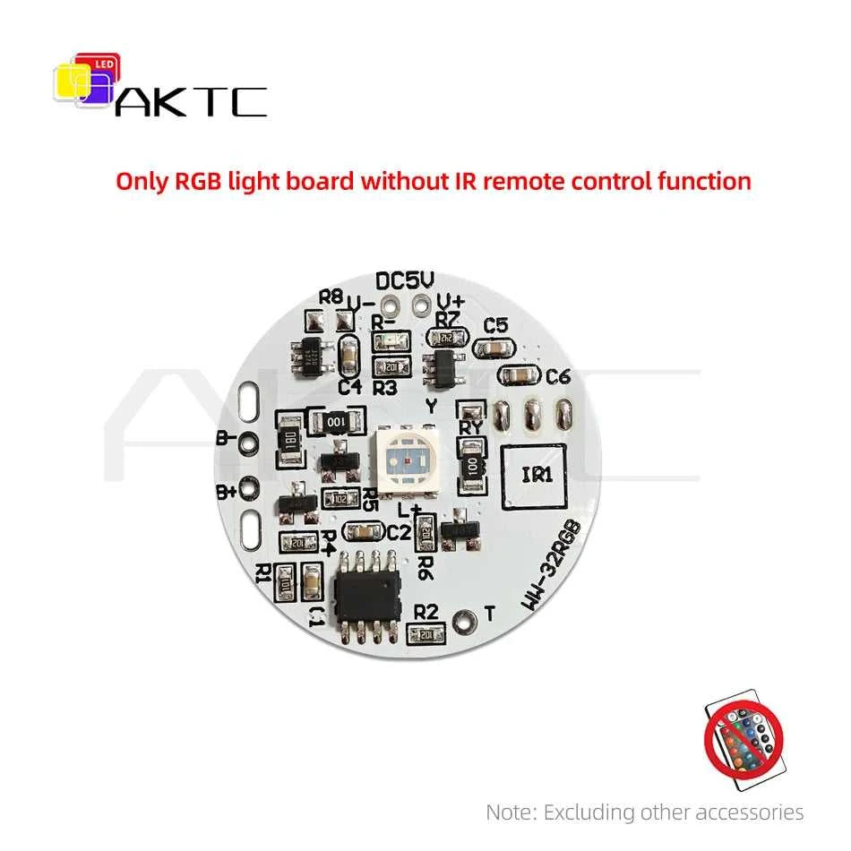 32mm Color RGB Light Board Round LED Light Source Low Voltage DC 5V Compatible Charging/Touch Switch Remote Control/3.7V Battery The jack market .AU The jack market .AU Home $ 47 14:496#RGB-Not IR-DC Kit