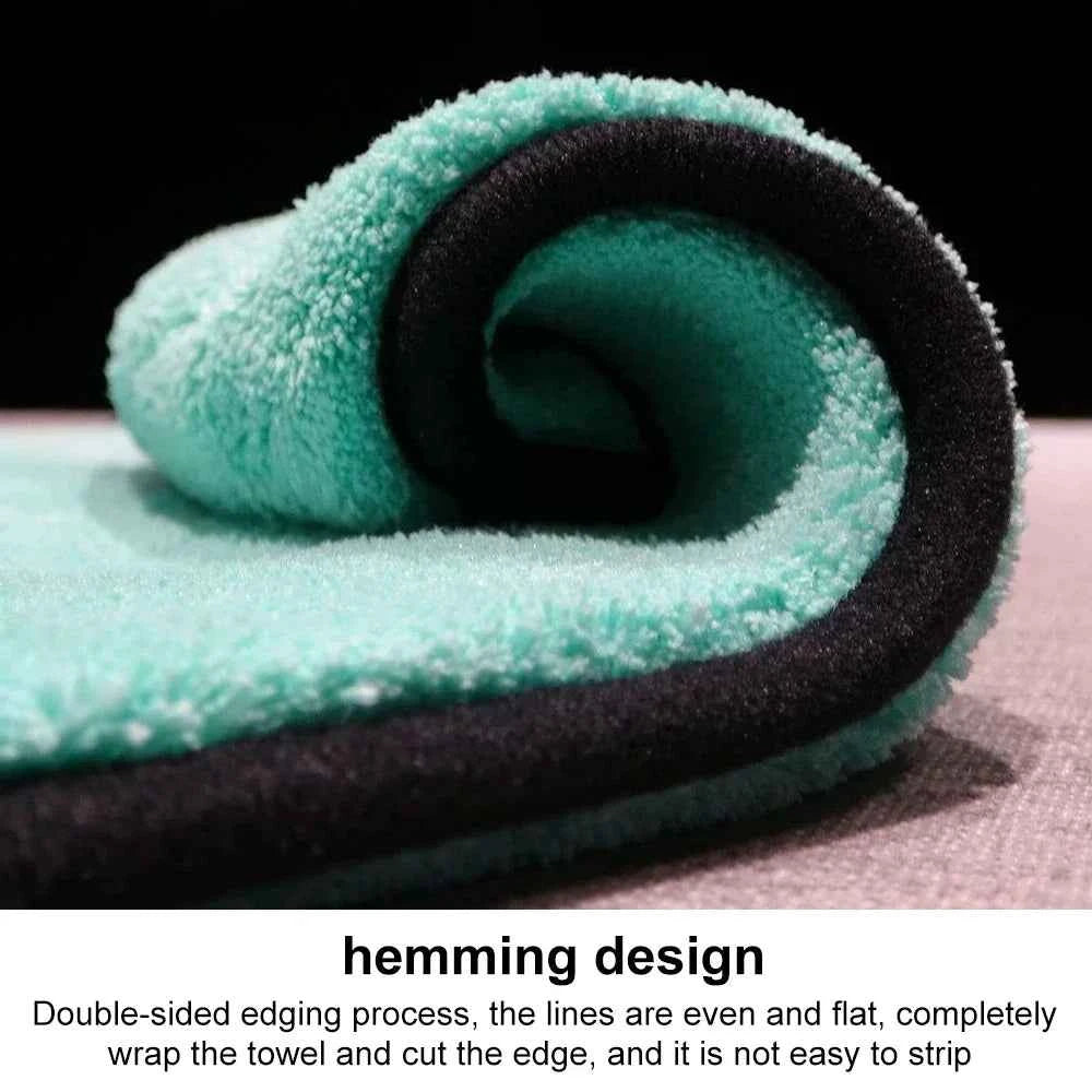 Portable 1200GSM Super Soft Premium Microfiber Drying Cltoth Ultra Absorbancy Aqua Deluxe Car Wash Towel 40x40cm