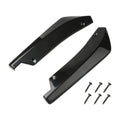 Car Front Rear Anti-collision Corner Protection Universal Carbon Fiber Gloss Black Bumper Strip Rear Spoiler Modification Parts