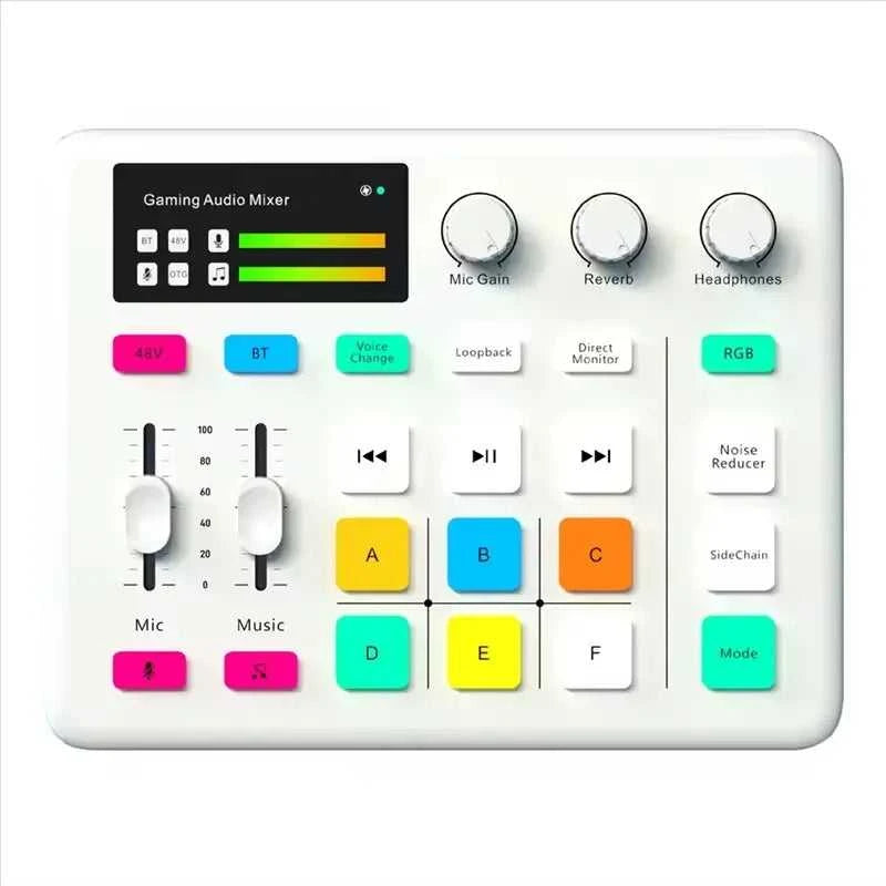 Live Sound Card with DJ Mixer Effects Audio Interface Voice Changer BT compatible Stereo Audio Mixer for LIVE Streaming F998 The jack market .AU The jack market .AU Accessories Electronics $ 157 14:200004870#Black and 2 vhf mics