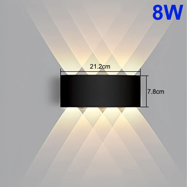 LED Wall Light Waterproof IP65 Outdoor Wall Lamp Garden Porch Light Decor Garden Yard Bathroom Bedroom Living Room AC85-265V - Jack market 1988Jack Market 1988