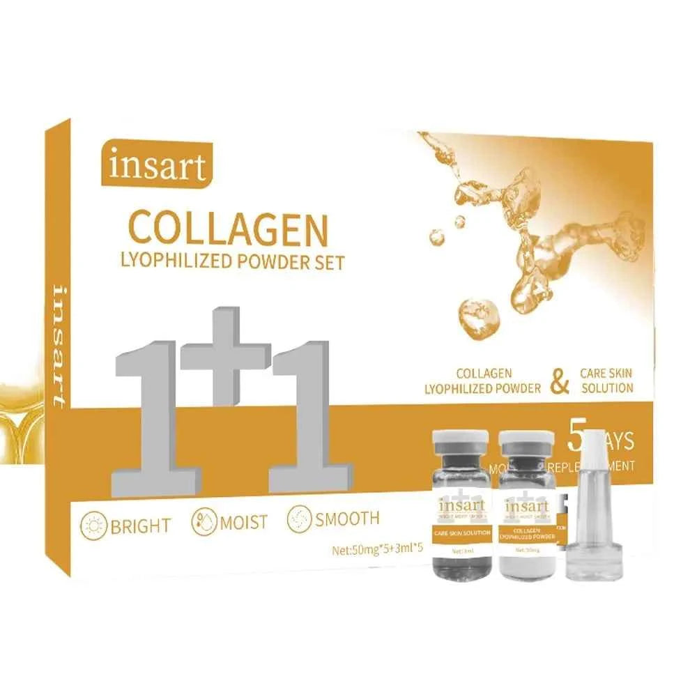VC Collagen Blue copper peptide Lyophilized Powder Face Serum Anti Aging Brightening Moisturizing Essence for All Skin Skincare