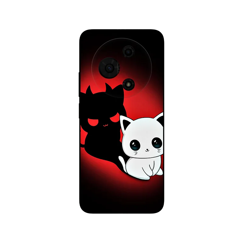 For TCL 605 T517D Case Soft Silicone Cute Cat Phone Case for Cover TCL 605 4G 2025 Coque TCL605 Fundas