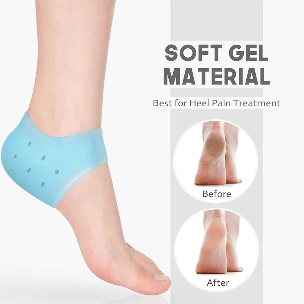 Gel Silicone Skin-Softening Silicone Heel Protectors Heel Cups Spurs Cracked Heel Sleeve Socks Feet Care Skin Repair Cushion New The jack market .AU The jack market .AU Step Up Your Style: Trendy Shoes for Every Occasion! $ 49 14:350853#No holes-Blue