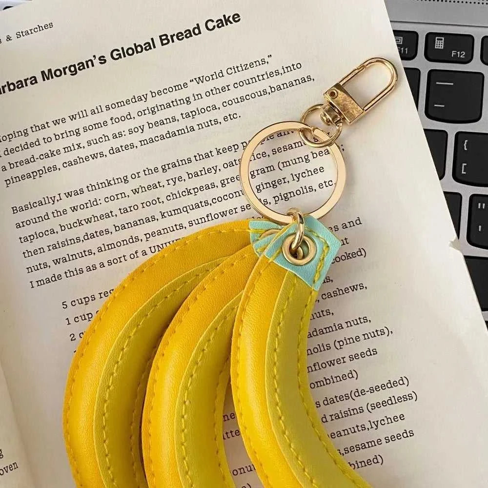 Cute Fashion Fruit Banana Keychain PU Banana Bag Accessories PU Leather Pendant Simulation Waterproof Fruit Key Ring Female The jack market .AU The jack market .AU $ 51 14:29#Yellow
