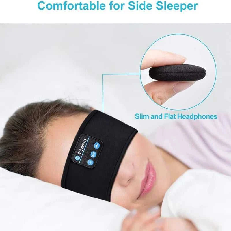 Bluetooth Earphones Sports Sleeping Headband Elastic Wireless Headphones Music Eye Mask Wireless Bluetooth 5.0 Headset Headband The jack market .AU The jack market .AU Accessories Electronics $ 53 14:193#Black