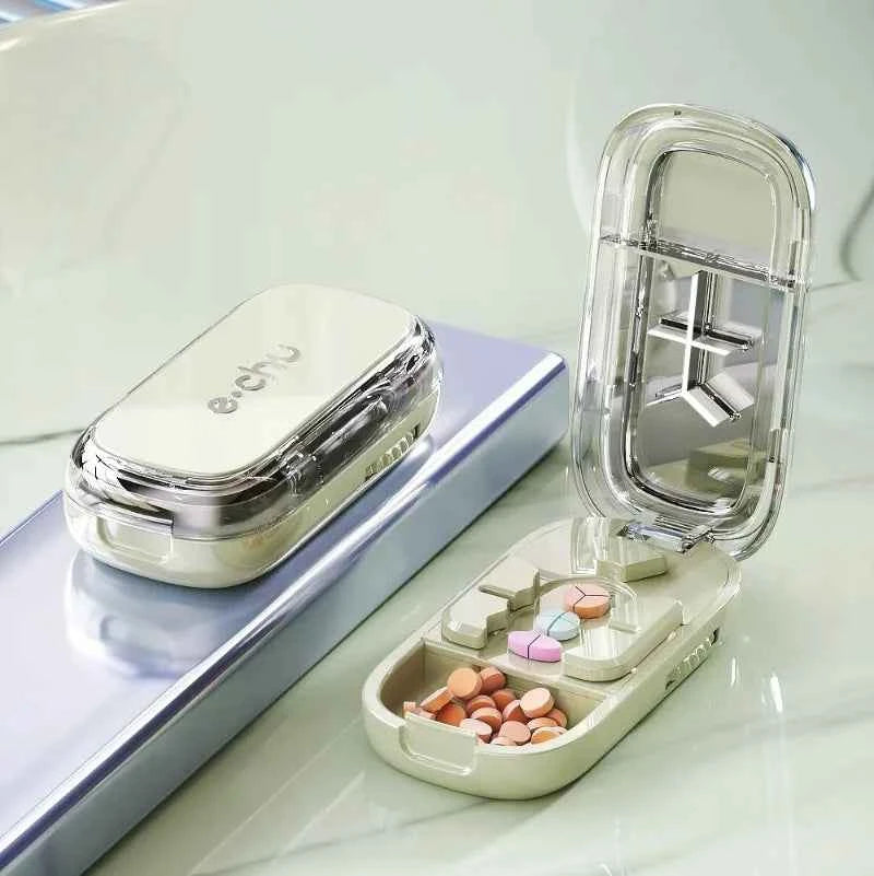 3in1 Medicine Cutter Precise Cutting Into Half / Third / Quarter Drug Divider Organizer Portable Tablet Splitting Pills Splitter
