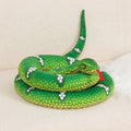 Realistic 190CM Rattlesnake Black Man Snake Bar Stuffed Plush Toys Funny Snake Doll Kids Mischievous Plush Dolls Festival Gifts