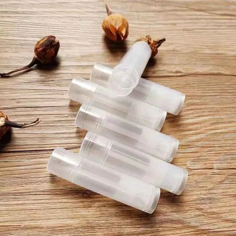 BrightLips 100Pcs 5g Refillable Lipstick Tubes - Travel-Friendly Cosmetic Containers for Lip Balm & Gloss