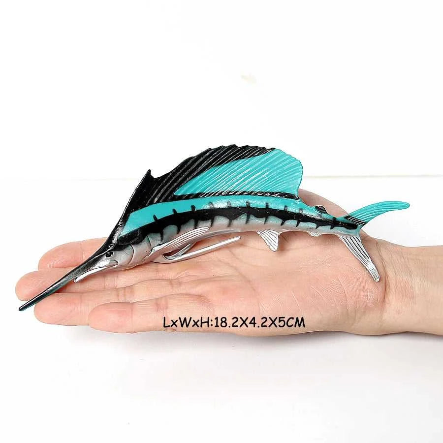 Realistic Sailfish & Flying Fish Animal Figurine Sea Animal Model Cake Topper Desktop Decoration Party Favors Toy For Kids The jack market .AU The jack market .AU Fishing Gear $ 24 14:771#sailfish-1