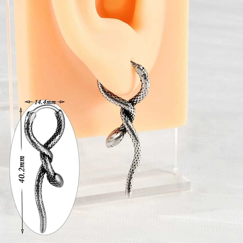 1PC Surgical Steel Retro Irregular Ear Stud Punk Style Cross Twine Snake Ear Cartilage Earrings Body Piercing Jewelry The jack market .AU The jack market .AU Jewellery & Chains $ 47 200000783:29#1PC;200001034:361187#Style 4