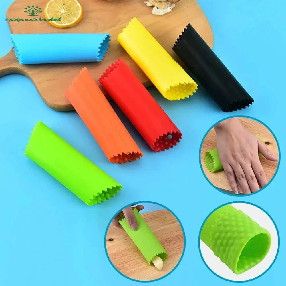 Silicone Garlic Peeler Easy Useful Kitchen Fruit Vegetable Tools Tube Garlic Stripper Non-toxic Safety Gadget The jack market .AU The jack market .AU Home $ 21 14:175