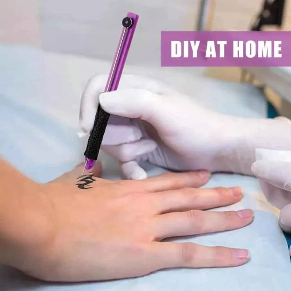 3D Hand Poke Tattoo Kit - Complete DIY Body Art Set with Needles, Ink Cups, Pigments & Bandages for Beginners