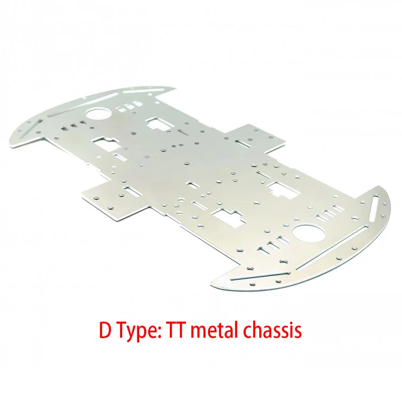 2/4WD Motor Chassis Acrylic Metal Aluminum Smart Car Chassis TT Motor Chassis DIY Chassis for Car Robot Motor Chassis