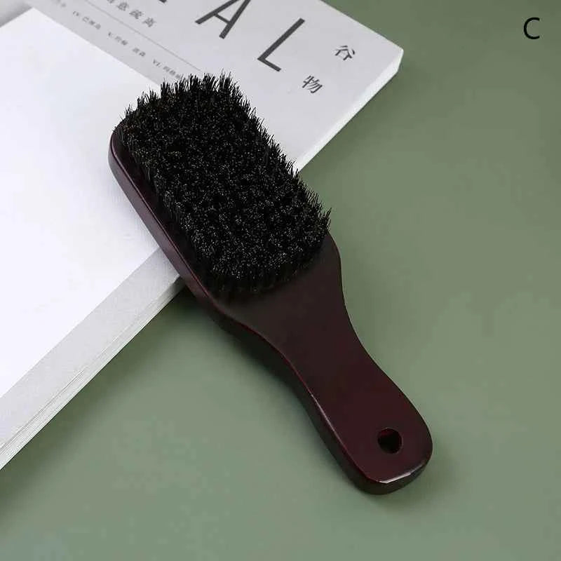 1PC Black Professional Fade Brush Barber Neck Sweeping Brush Comb Haircut Accessories Facial Cleaning Tools For Men Brushes Comb