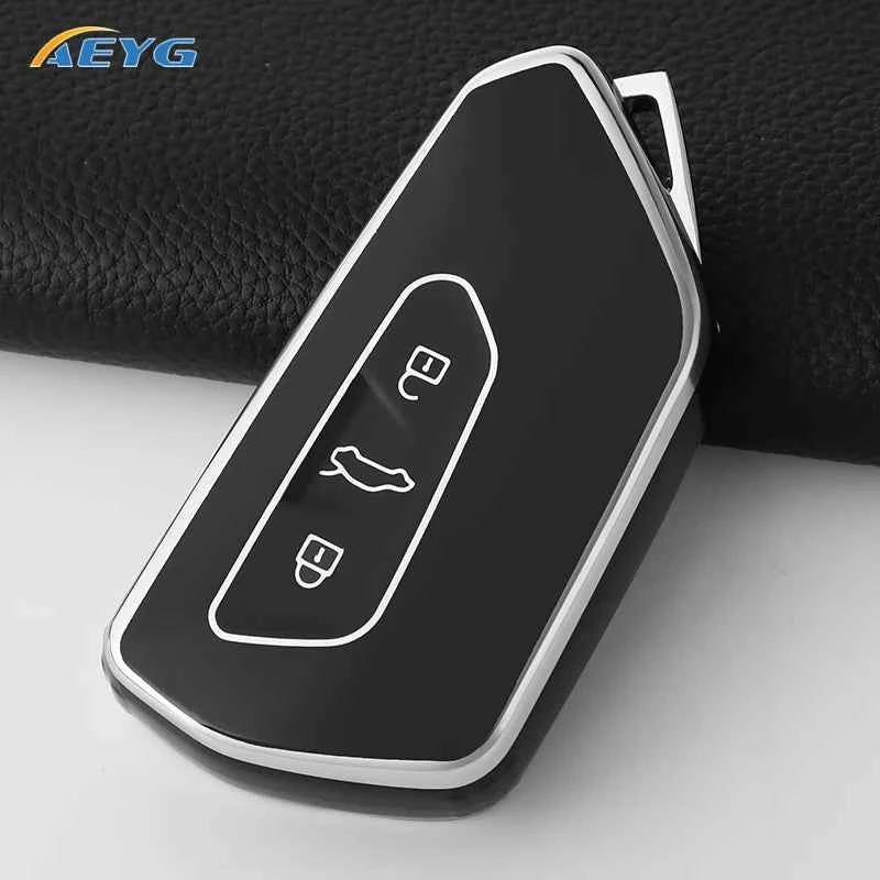 TPU Car Remote Key Case Cover For Volkseagen VW Golf 8 MK8 GTI GTD R ID.3 ID.4 2020 Cupra Auto Interior Decoration