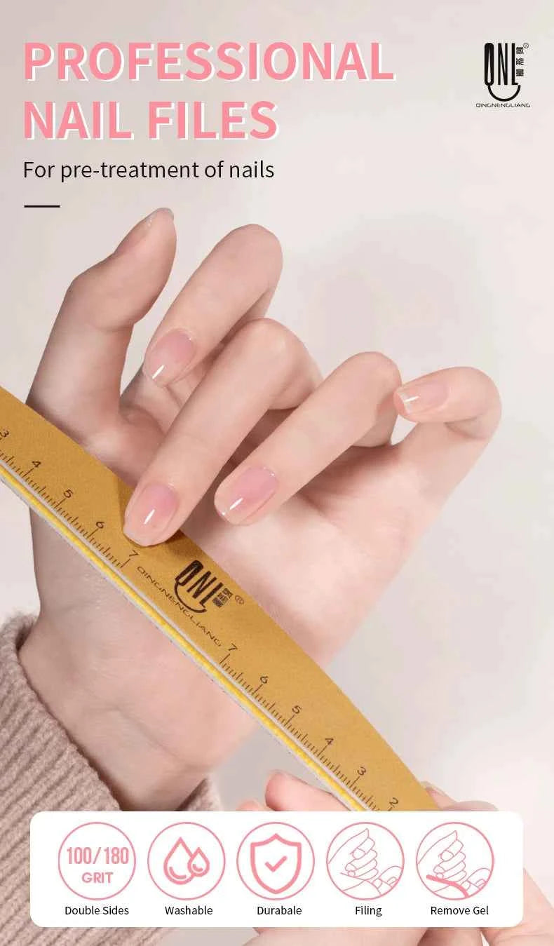 Nail Artistry Pro Nail File Set - Double-Sided 180/240 Grit for Precision Buffing & Professional Manicures (2/4/5/10pcs)