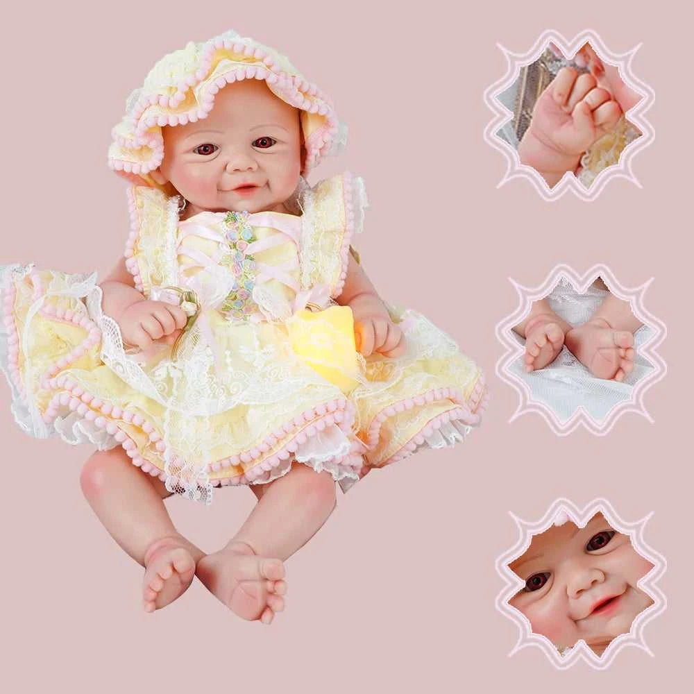 Weighted Baby Girl 16.93" Lifelike Full Body Silicone Reborn Dolls Soft Handmade Newborn Dolls for Collector Gift The jack market .AU The jack market .AU Little Wonders $ 161 200007763:201336106