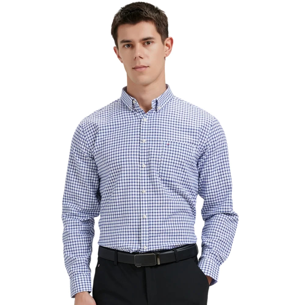 Men's Plaid Oxford Work Casual Button Down Shirts with Pocket Cotton Blend Spring Autumn Long Sleeve Regular Fit Gingham Shirt The jack market .AU The jack market .AU Men Fashion $ 41 14:202520811;5:200000338