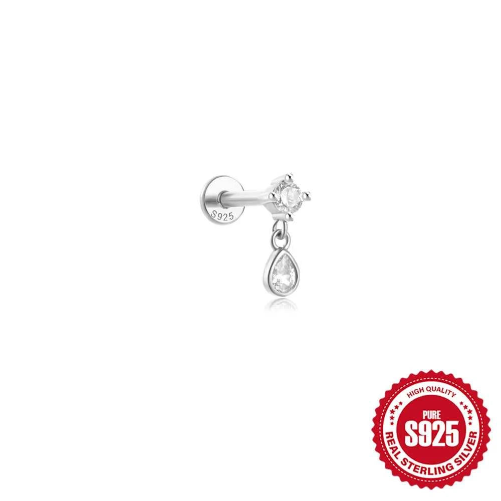AIDE 925 Sterling Silver 1Pc Mini Shiny Heart/WaterDrop For Women Cartilage Piercing Earring INS Classic Pendant Tassel Gifts The jack market .AU The jack market .AU Jewellery & Chains $ 54 200000226:200006154#26;200001034:361180#1 piece