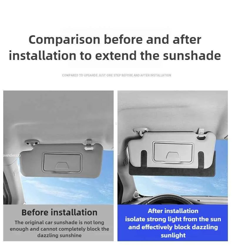 Car Sun Visor Sunshine Occlusion Extension Anti Glare Eye Protection Universal Parasols for Cars Auto Tools Interior