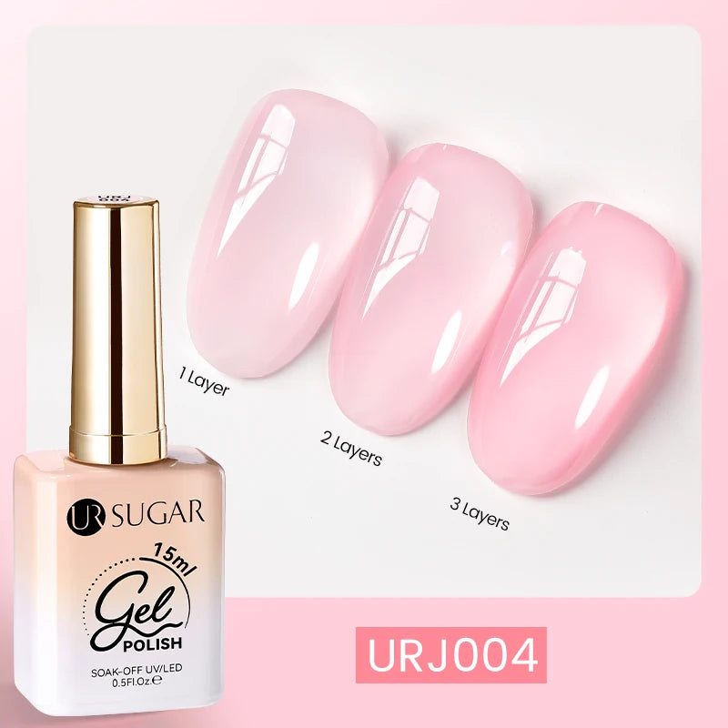UR SUGAR 15ml  Autumn Winter Red Cat Magnetic Gel Nail Polish White Dopamine Nail Sparkling Glitter Soak Off UV LED for Manicure