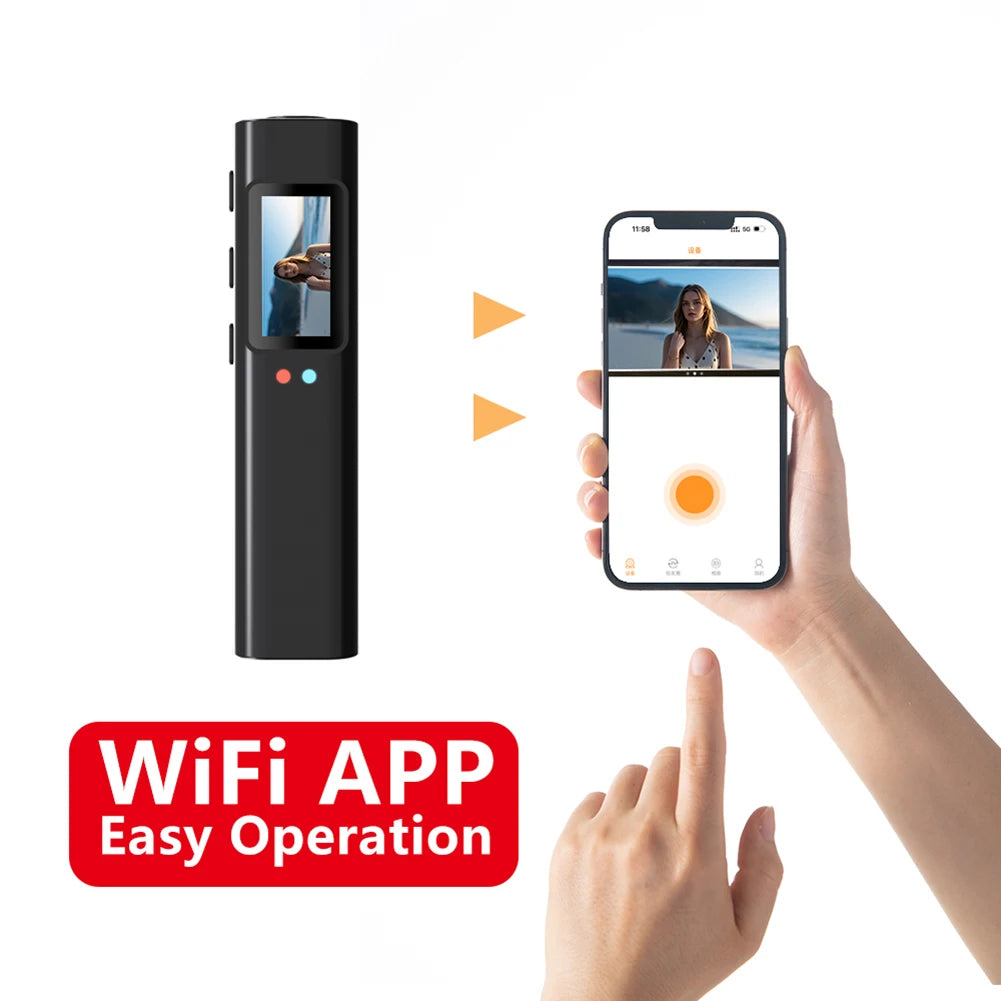1080P HD Wearable Glasses Camera 4K Small Sport Cam Bodycam Go Pro WiFi Digital Video Recorder DVR Camcorder for Driving Hiking