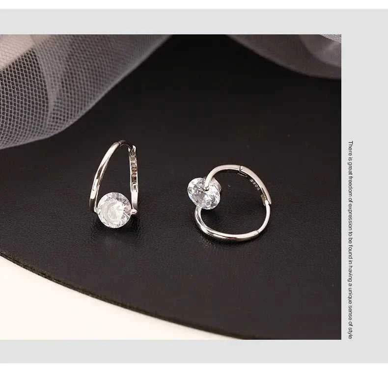 925 Sterling Silver Zircon Hoop Earrings Simple Temperament Exquisite Hot Semale Sexy Jewelry Gift The jack market .AU The jack market .AU Jewellery & Chains $ 54 200000226:347#gold