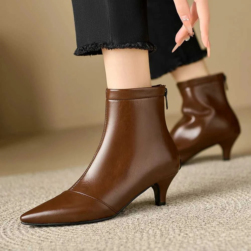 Pointed Toe Women Ankle Boots Ladies Slim Short Shoes Low Heels Party Dress Kitten Heel Booties Winter Autumn Zapatos Mujer The jack market .AU The jack market .AU Step Up Your Style: Trendy Shoes for Every Occasion! $ 100 14:771;200000124:100010487
