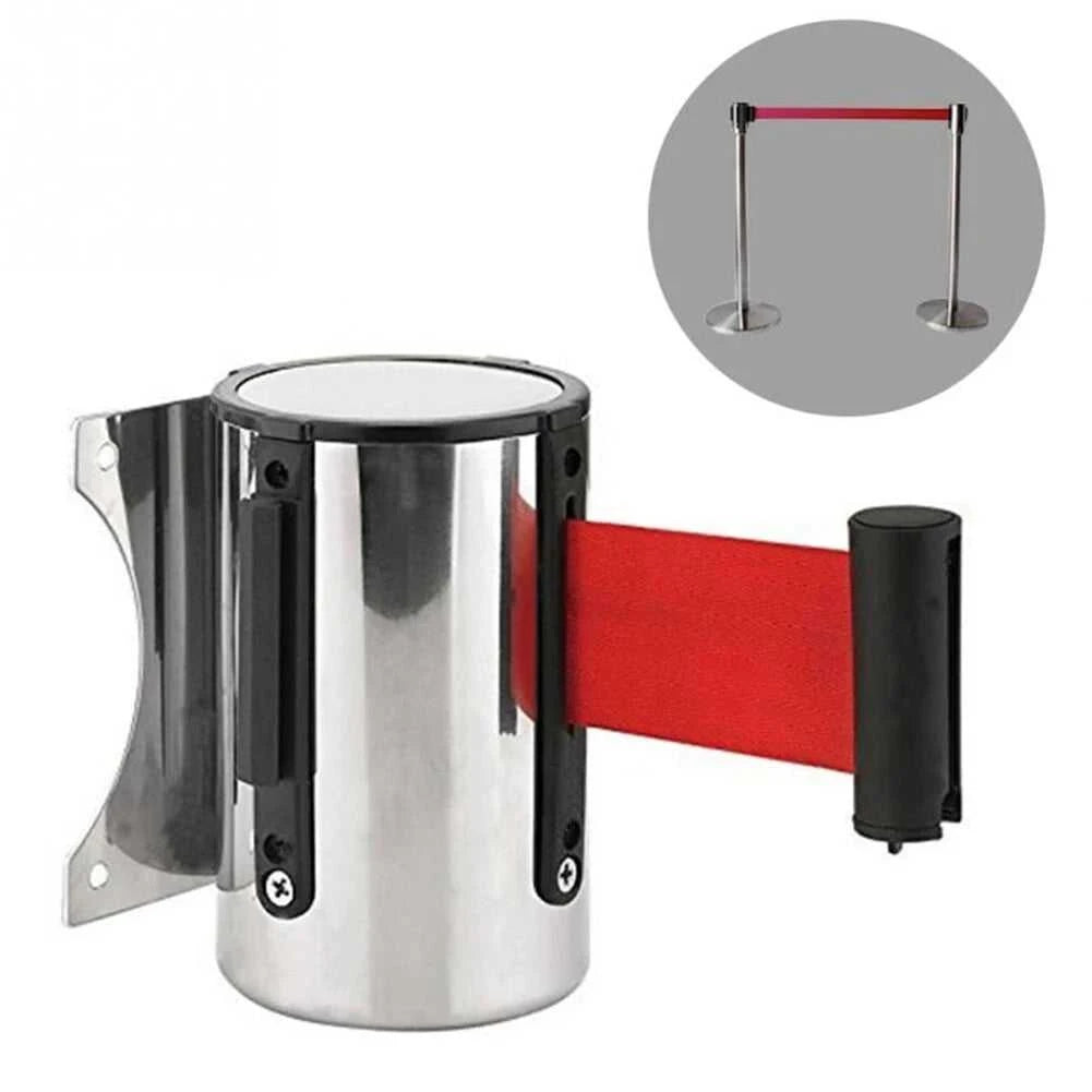 1pc Retractable Ribbon Barrier Crowd Control Outdoor Stainless Steel Wall Mount Red Belt Sport Stanchion Queue Rope Barriers The jack market .AU The jack market .AU Home $ 67 14:200003699