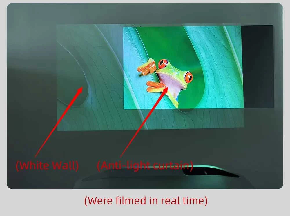 ZHNUWIE Projector Screen 16:9 Metal Anti Light Curtain Reflective Fabric Cloth For YG300 XGIMI H3 HALO Mogo Xiaomi DLP Projector The jack market .AU The jack market .AU Home $ 71 977:202689808